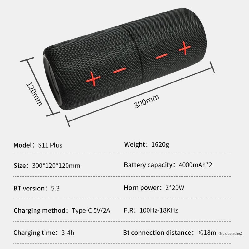 2-in-1 Portable Split 40W Wireless Bluetooth Speaker - additional image